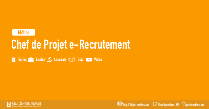 Chef De Projet E Recrutement Metier Formation Salaire